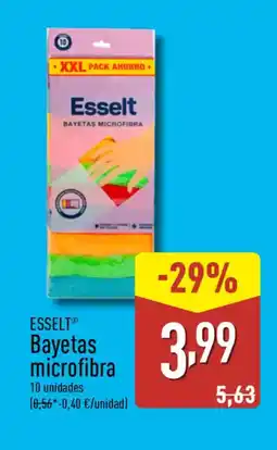 ALDI ESSELT Bayetas microfibra oferta