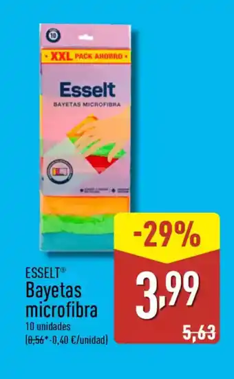 ALDI ESSELT Bayetas microfibra oferta