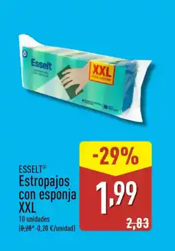 ALDI ESSELT Estropajos con esponja XXL oferta