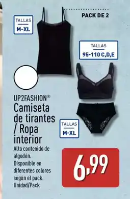 ALDI UP2FASHION Camiseta de tirantes / Ropa interior oferta