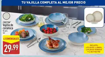 ALDI CROFTON Vajilla de cerámica oferta