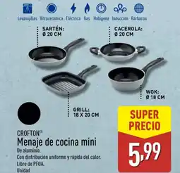 ALDI CROFTON Menaje de cocina mini oferta
