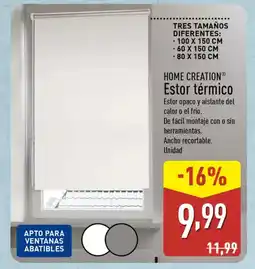 ALDI HOME CREATION Estor térmico oferta