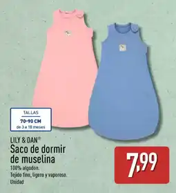 ALDI LILY & DAN Saco de dormir de muselina oferta