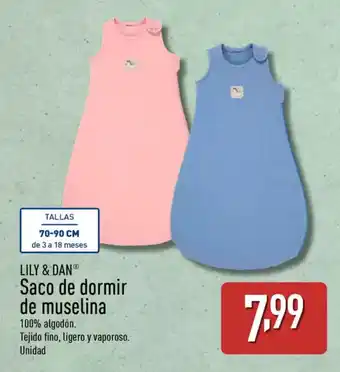 ALDI LILY & DAN Saco de dormir de muselina oferta