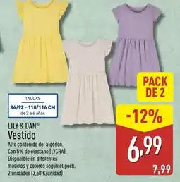 ALDI LILY & DAN Vestido oferta