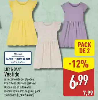 ALDI LILY & DAN Vestido oferta