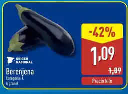 ALDI Berenjena oferta