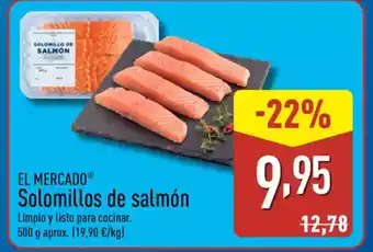 ALDI EL MERCADO Solomillos de salmón oferta