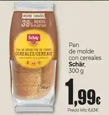 Unide Market Schär - pan de molde con cereales oferta