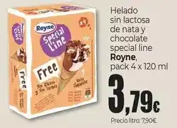Unide Market Royne - helado sin lactosa de nata y chocolate line oferta