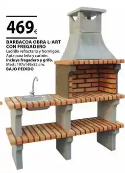 CMB Bricolage Barbacoa obra l-art con fregadero oferta