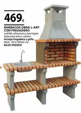 CMB Bricolage Barbacoa obra l-art con fregadero oferta