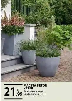 CMB Bricolage Keter - maceta beton oferta