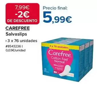 Costco Carefree - salvaslips oferta