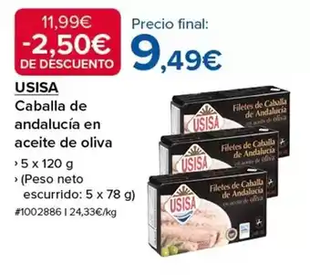 Costco Usisa - caballa de andalucia en aceite de oliva oferta
