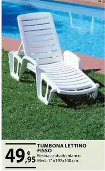 CMB Bricolage Tumbona lettino fisso oferta