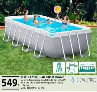 CMB Bricolage Piscina tubular prism frame oferta