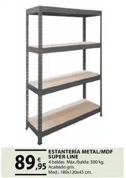 CMB Bricolage Estantería metal/mdf super line oferta