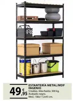 CMB Bricolage Ingenio - estantería metal/mdf oferta