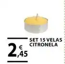 CMB Bricolage Set 15 velas citronela oferta
