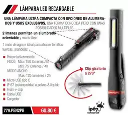 Ferri Lampara led recargable oferta