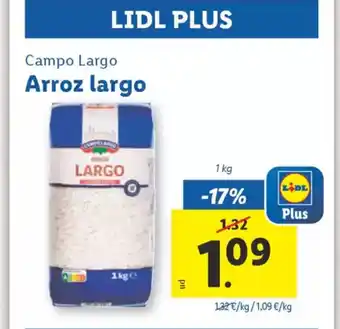 Lidl CAMPO LARGO Arroz largo oferta