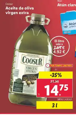 Lidl COOSUR Aceite de oliva virgen extra oferta