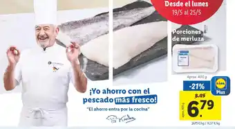 Lidl Porciones de merluza oferta