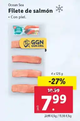 Lidl OCEAN SEA Filete de salmón oferta