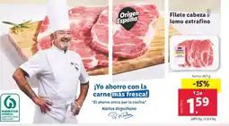 Lidl Filete cabeza lomo extrafino oferta