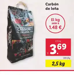 Lidl Carbón de leña oferta