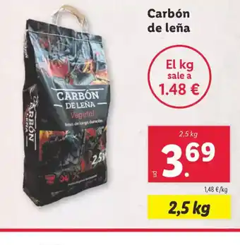 Lidl Carbón de leña oferta