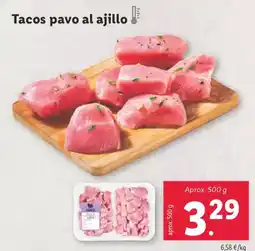 Lidl Tacos pavo al ajillo oferta