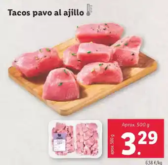 Lidl Tacos pavo al ajillo oferta