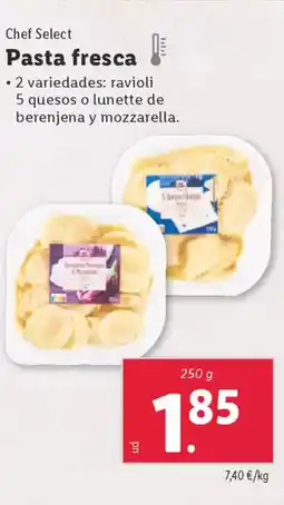 Lidl CHEF SELECT pasta fresca oferta