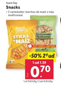 Lidl SNACK DAY Snacks oferta