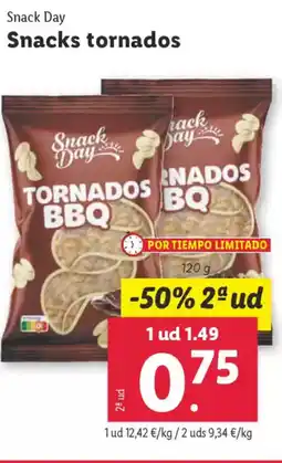 Lidl SNACK DAY Snacks tornados oferta
