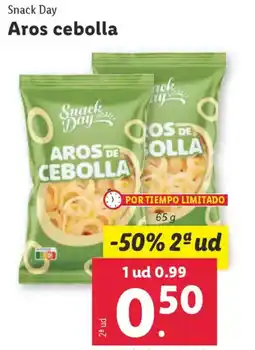 Lidl SNACK DAY Aros cebolla oferta