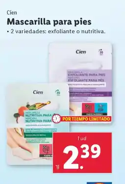 Lidl CIEN Mascarilla para pies oferta