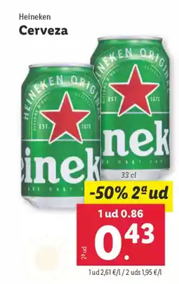 Lidl HEINEKEN Cerveza oferta