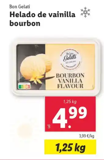 Lidl BON GELATI Helado de vainilla bourbon oferta
