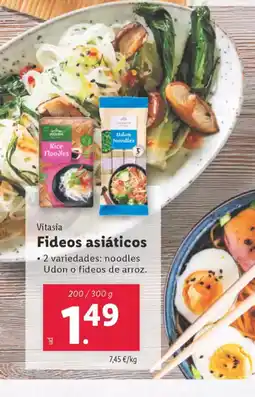 Lidl VITASIA Fideos asiáticos oferta