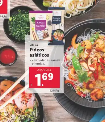 Lidl VITASIA Fideos asiáticos oferta