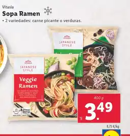 Lidl VITASIA Sopa Ramen oferta