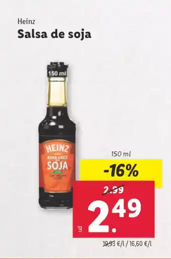 Lidl HEINZ Salsa de soja oferta