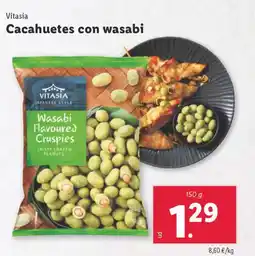 Lidl VITASIA Cacahuetes con wasabi oferta