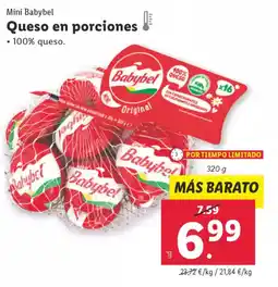 Lidl MINI BABYBEL Queso en porciones oferta