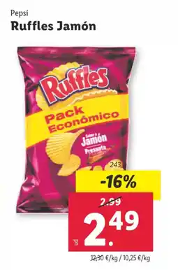 Lidl PEPSI Ruffles Jamón oferta