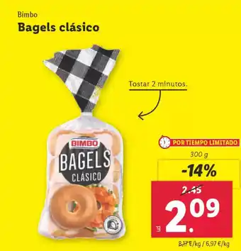 Lidl BIMBO Bagels clásico oferta
